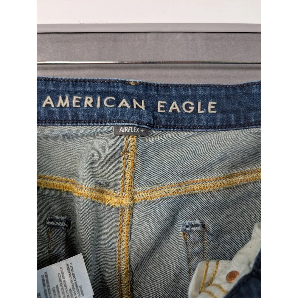 American Eagle Mens Airflex+ Slim Jeans Blue Denim Size 34x32